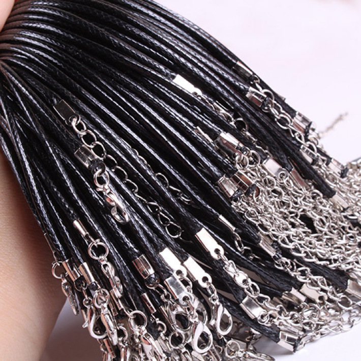 韓国ワックスコードネックレス diy ジュエリーアクセサリー韓国ワックスコードネックレスロープ手作りレザーコードペンダントロープメーカー卸売|undefined