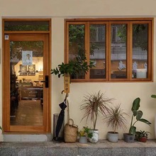 新中式进户门窗家居卧室客厅阳台多尺寸复古老榆木木门窗