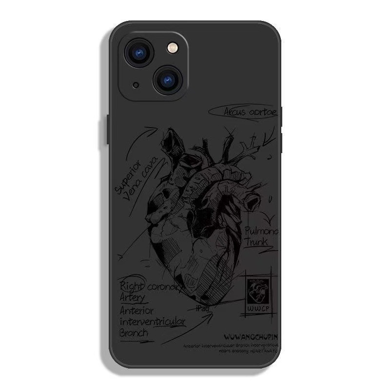 Cubo de Rubik con borde recto-negro-TB corazón