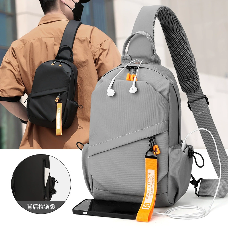 Тенденция механического ветра, чтобы сразить цвет Мужская грудная сумка модная иностранная поездка на одно плечо небольшая сумка досуг спорт фитнес наклонная сумка