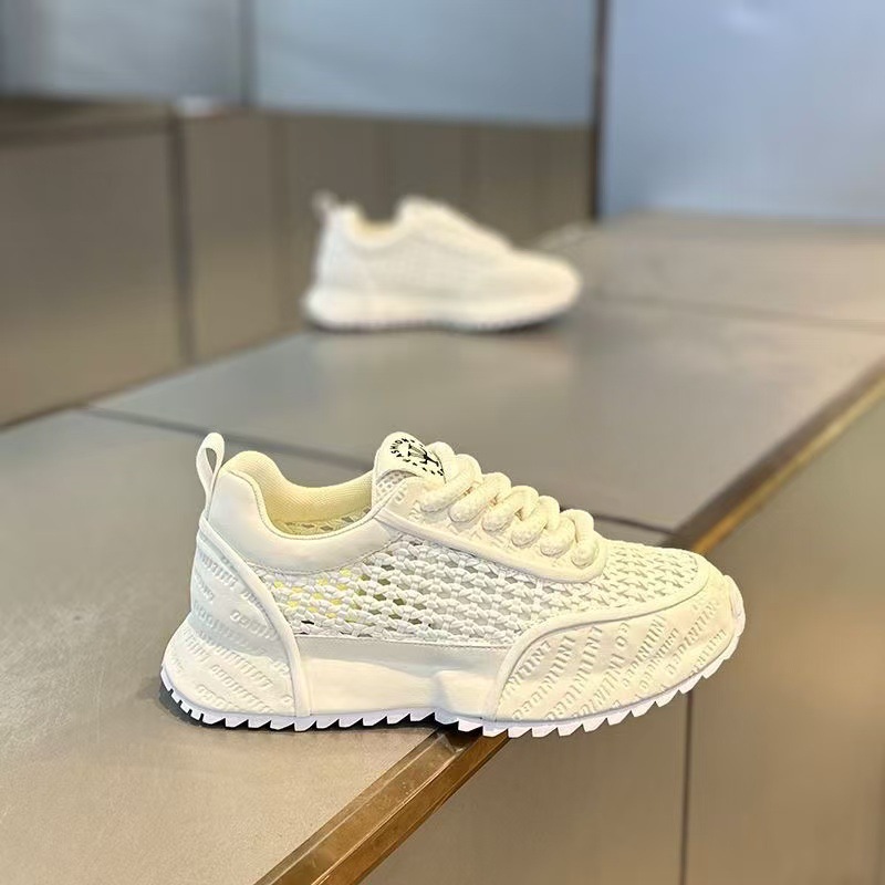 2025년 신상 여름 남성 신발, 두꺼운 밑창, 통기성이 뛰어나고 패셔너블한 레이스업, 다재다능한 한국식 키높이 스포츠 및 레저 운동화