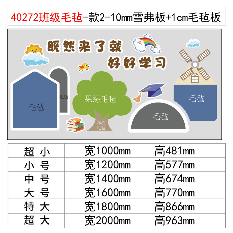 フェルト写真ディスプレイクラス掲示板教室装飾文化壁レイアウト小学校中学校黒板新聞壁ステッカー|undefined