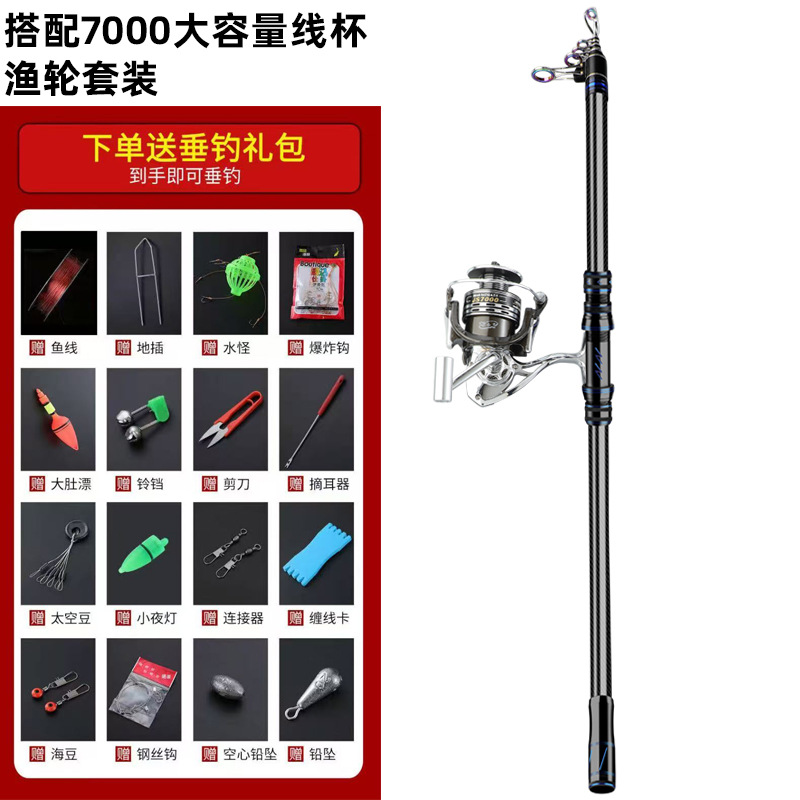 Type 7000 all-metal fishing reel set