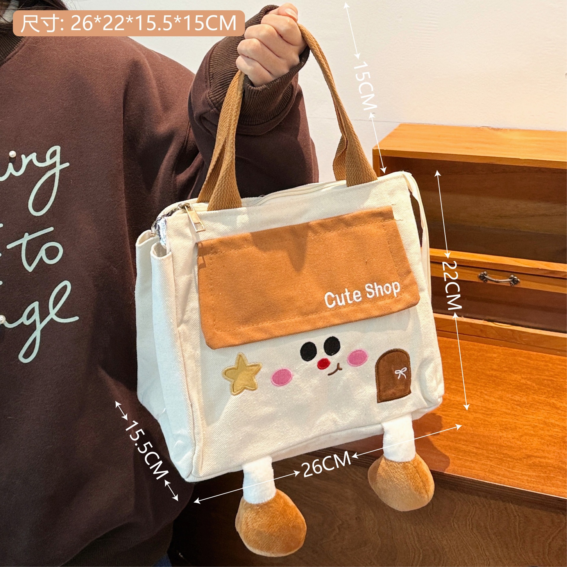 Nueva bolsa de almuerzo portátil de dibujos animados lonchera bolsa de aislamiento bolsa de almuerzo estudiante espesado papel de aluminio bolsa de almuerzo de aislamiento de almacenamiento