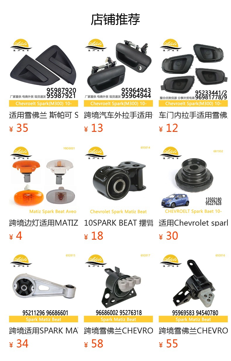 Outer Handle Suitable for Chevrolet Spark Spark Beat 95964943 95964944