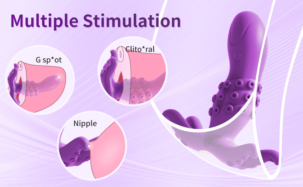 Huan Ai Octopus Wear Wireless Remote Control Vibration Female Masturbator Sex Toy Female Wear_voghion.com