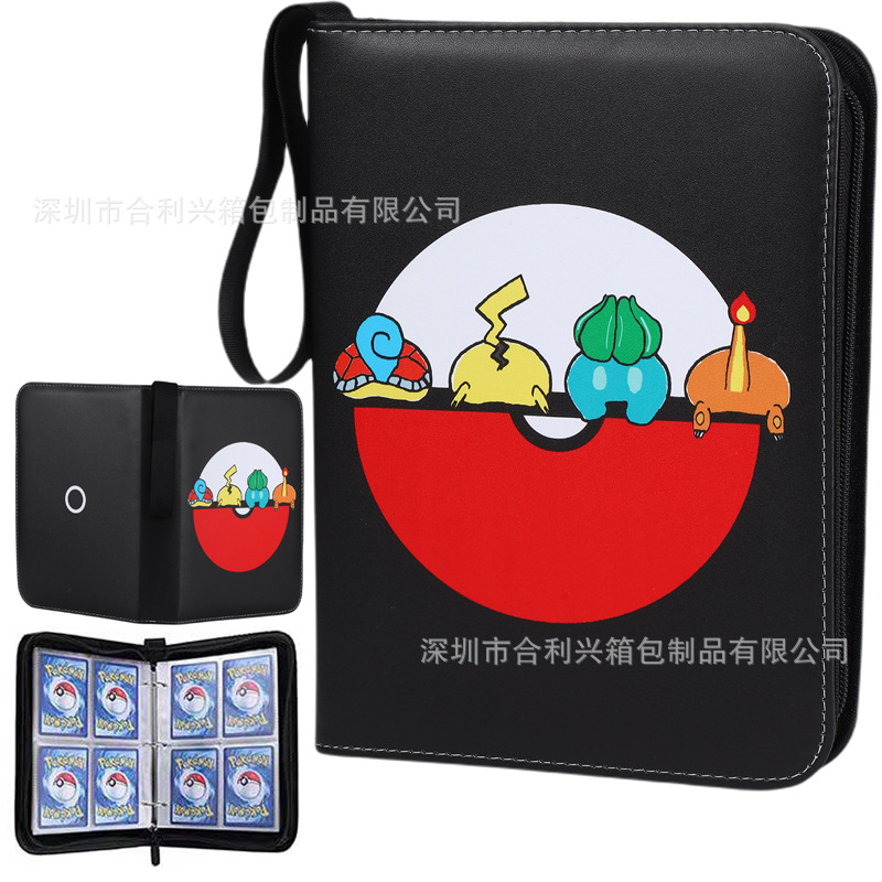 FUENTE fabricante en stock suministro baokemeng juego tarjeta colección libro Magic Baby Tarjeta de cremallera libro de almacenamiento