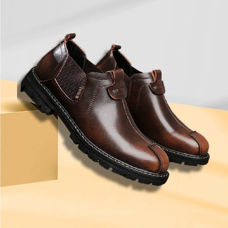 Кожаные мужские ботинки: низкий/высокий стиль MARTENS для повседневной носки