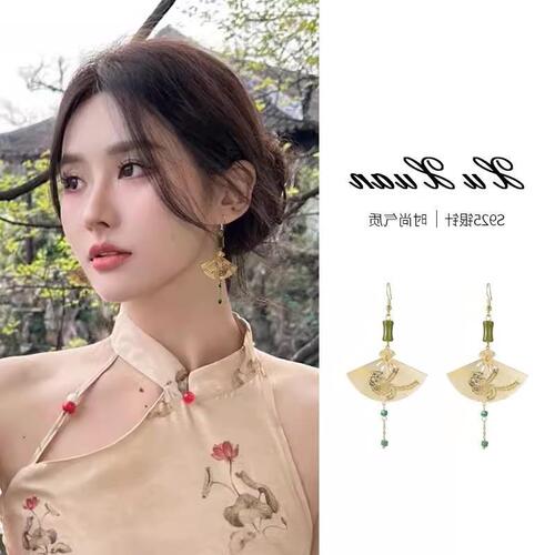 Dongju niche s925 silver needle Korean geometric fringe earrings fashionable temperament earrings for women matchy-matchy earring