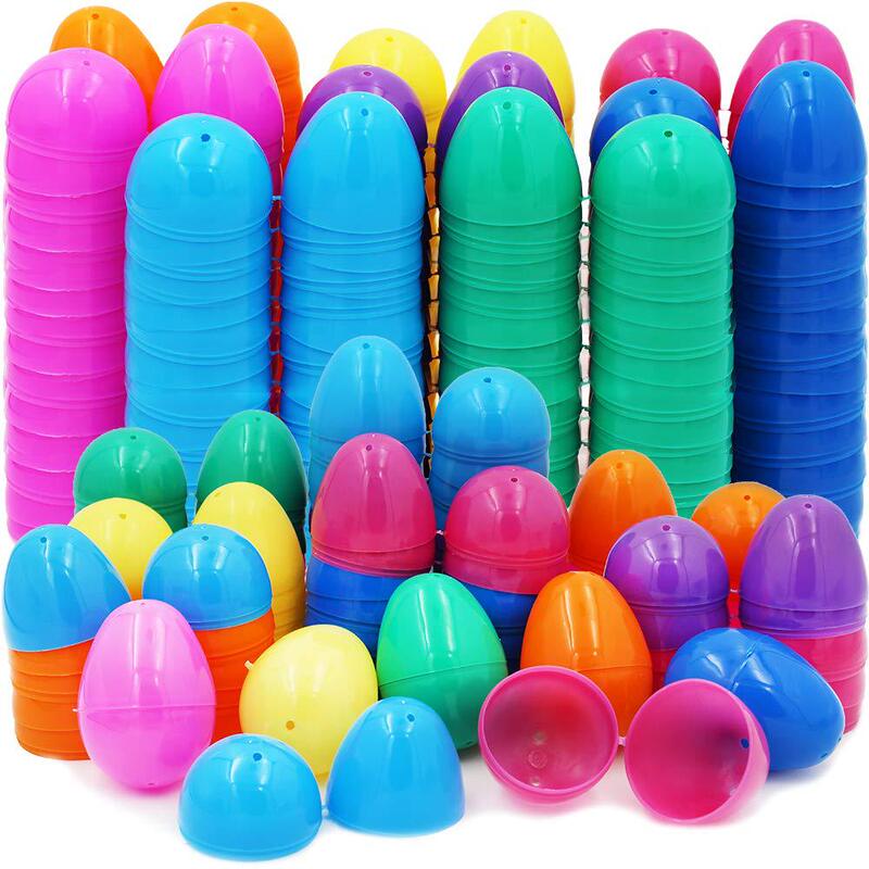 Cross-border explosions Easter egg plastic lottery eggshell open egg twisted egg 6cm factory in stock supply