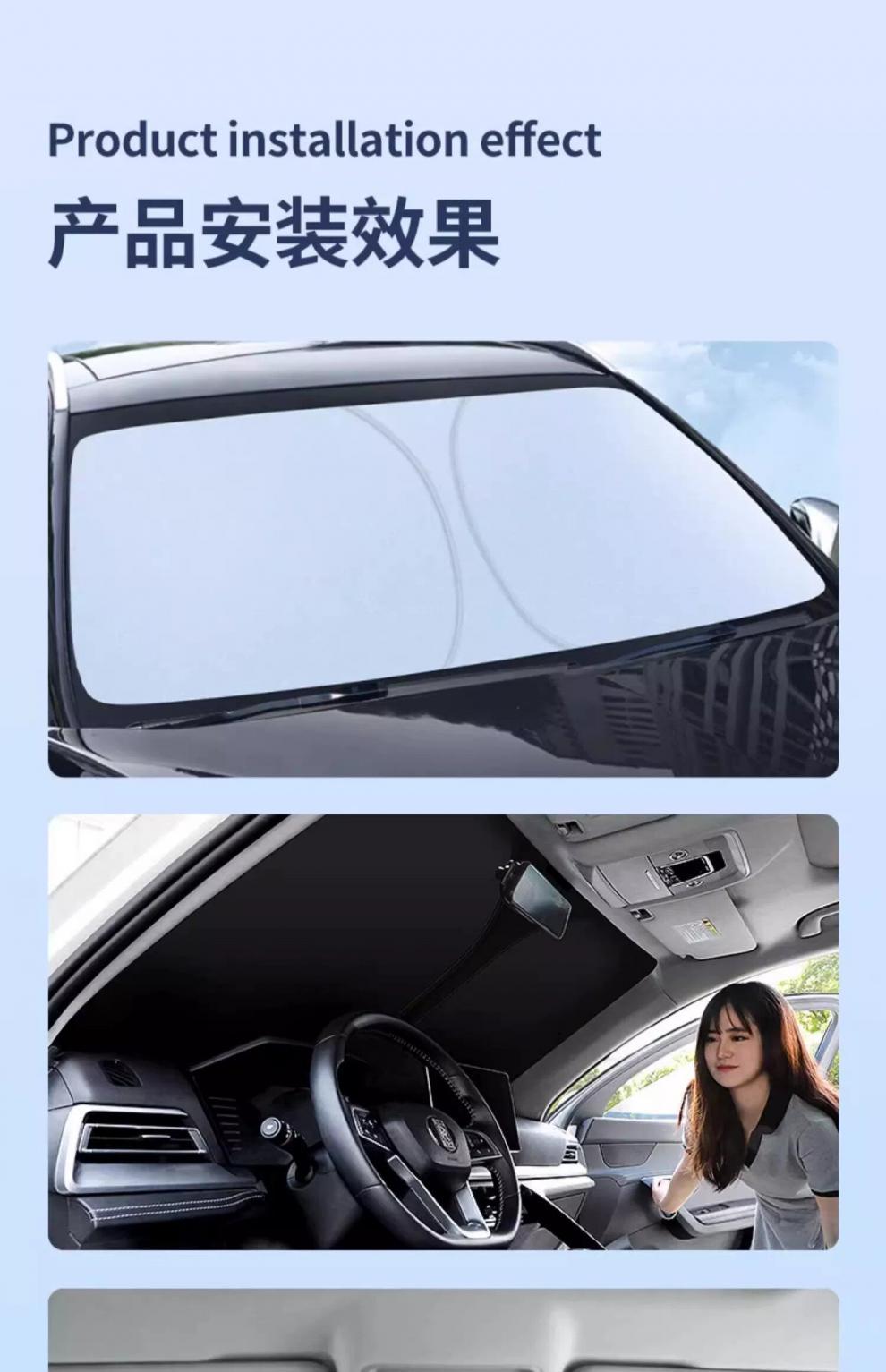 Special Product Byd Seagull Yuan Plus/Pro/Up Destroyer 05 Car Front Windshield Sunshade and Heat Insulation Shield