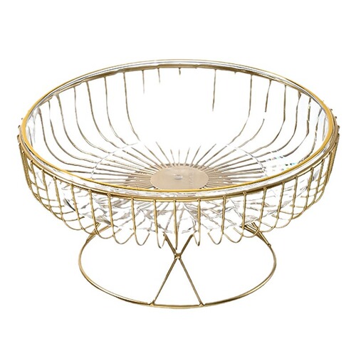 Iron light luxury fruit plate, snacks, nuts and candies, household New Year fruit plate, plastic New Year dry fruit plate, manufacturer wholesale