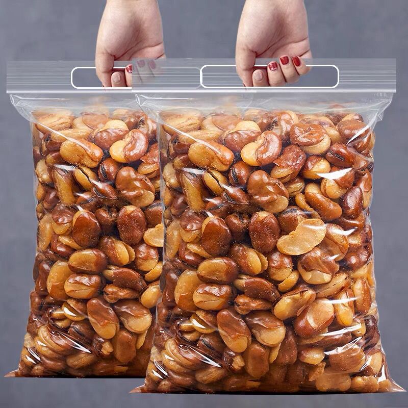 500g Bag of Net Weight Crispy Broad Beans, Fresh Broad Beans, Whole Box Wholesale, Beef Flavor, Spicy Flavor