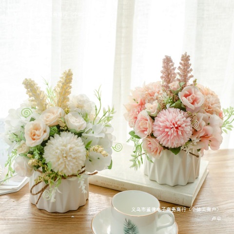 Flores, plantas, flores, flores en maceta, decoración interior, escritorio de sala de estar, flores falsas, flores secas, ramo de flores image 4