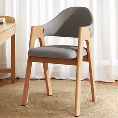 ダイニングチェア、リビングルーム、家庭用、シンプル、モダン、座り心地の良い背もたれ椅子、レストランコンピュータチェア、デスクチェア、無垢材の椅子