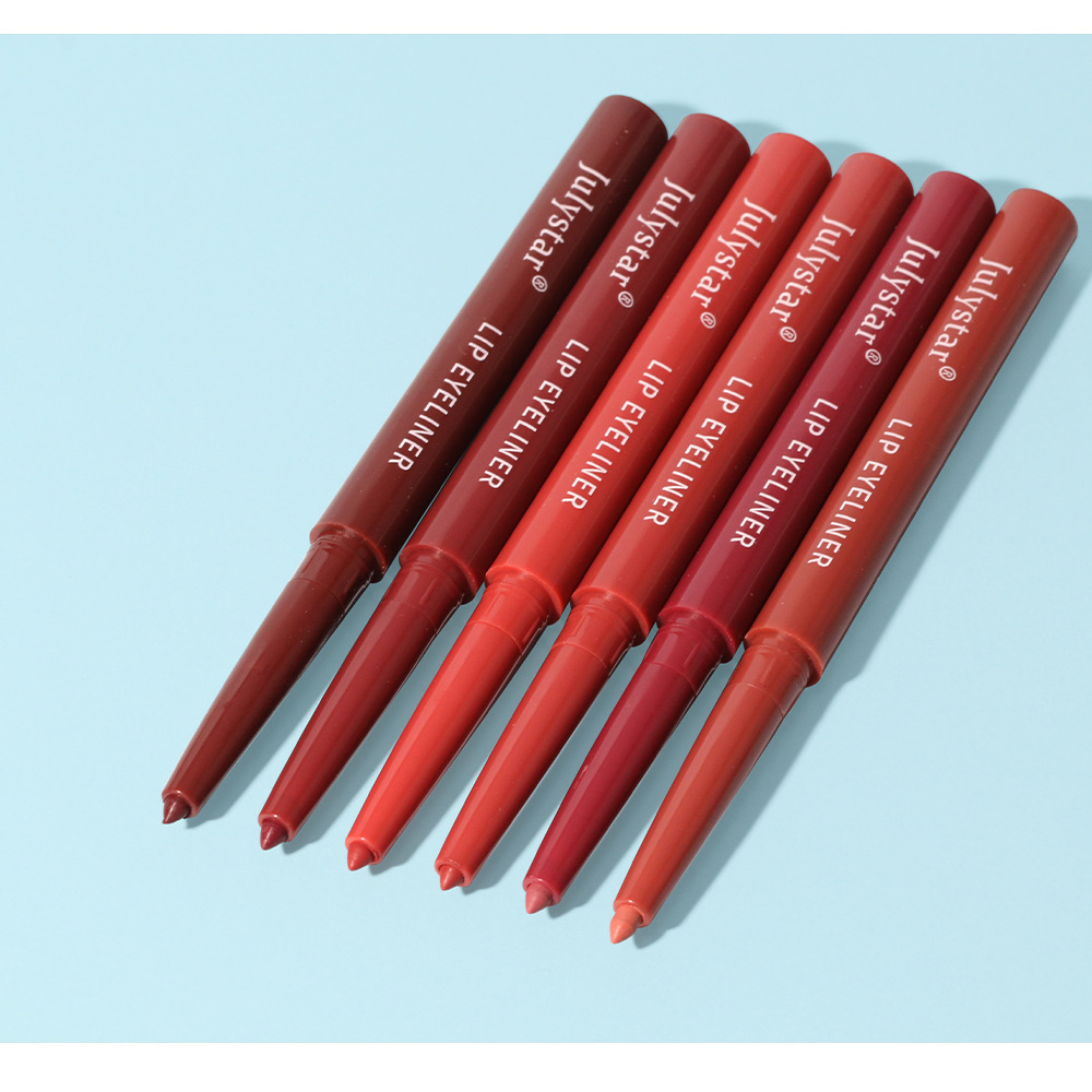 Julystar non-fading automatic lip liner pen, matte multi-color export lip gloss and lipstick pen from Europe and America undefined