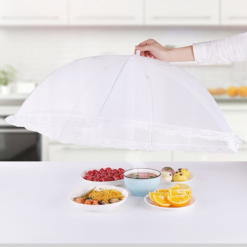 Anti-Fly Bowl and Food Cover, Dust-Proof Food Cover, Summer Dust-Proof and Fly-Proof Foldable Dining Table Cover Wholesale