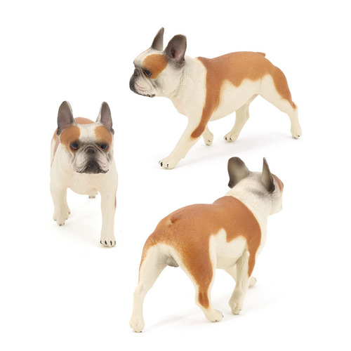 Simulated real-life static animal model early education animal toys pet dog standing bulldog children's gift ornaments
