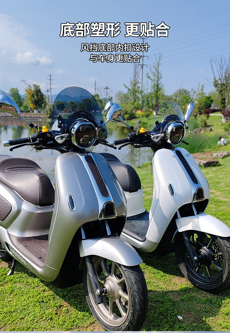 Jinqilong is compatible with the Wuyang NWF150 windshield modification accessories for retro scooter front windshields