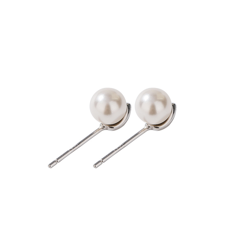 925 plata esterlina perla Stud pendientes de las mujeres simple nicho diseño 2023 nuevos pendientes de la luz de lujo de alto grado joyería del oído