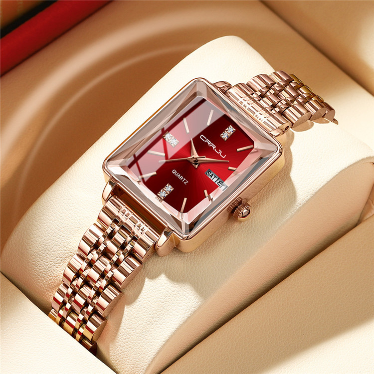 CRRJU/Kajun New Steel Belt Women's Watch 5012 watch simple business personality fashion waterproof popular