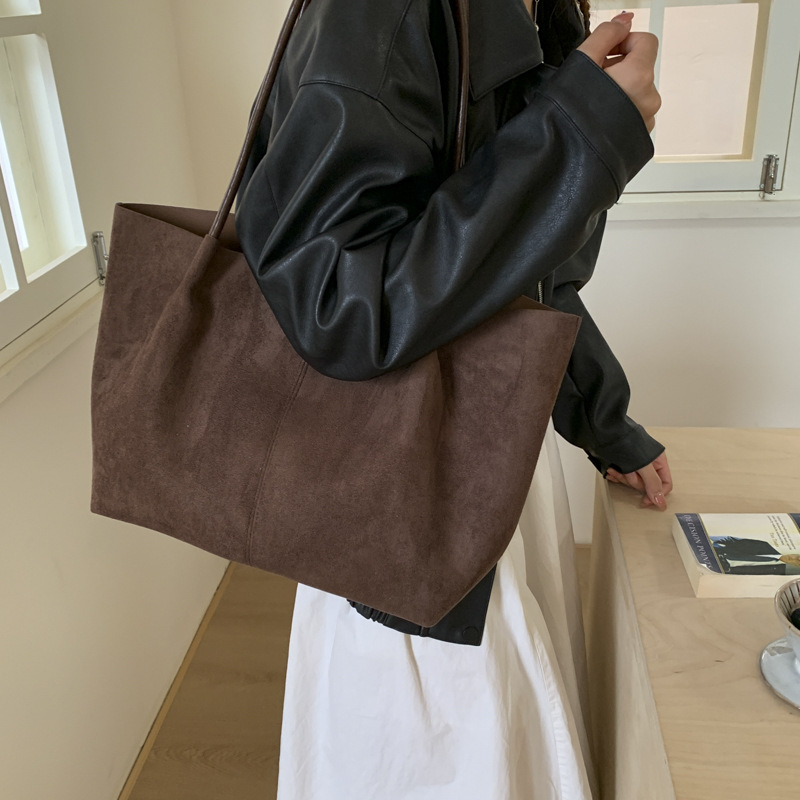包包女大容量2025新款高级感手提单肩大包大学生上课通勤托特包|undefined