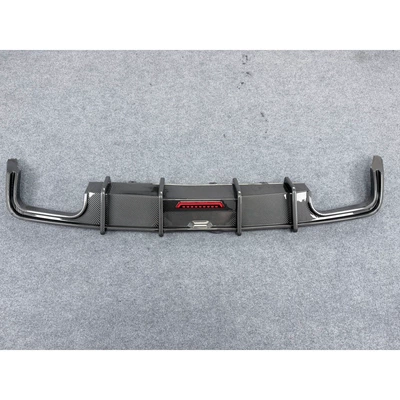 Suitable for 19-25 Models of Audi Big Surrounded - carbon-pattern-horizontal-light-rear-lip-sports-version