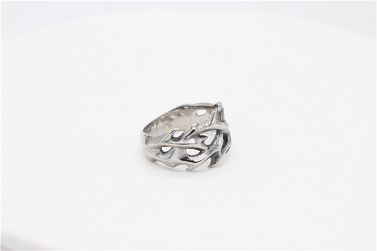 13, 7, 9 Ring Size 1 Piece Quantity Retro Solid Color Titanium Steel Men's Rings