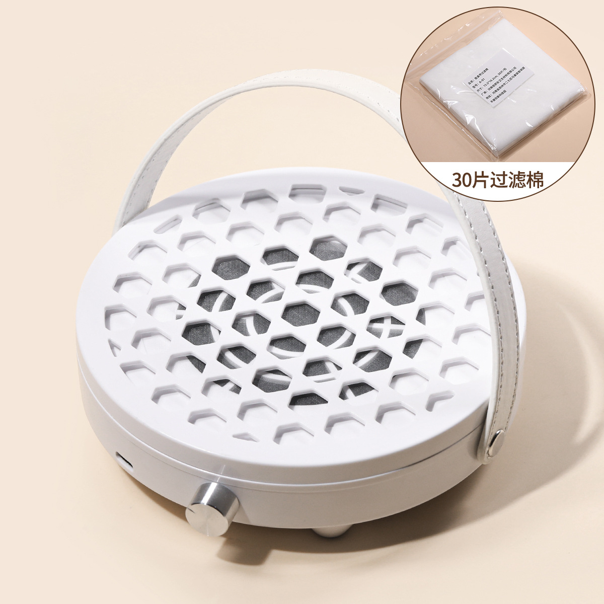 Colector de polvo de uñas de alta potencia con reposamanos para pulido de uñas en escritorio, incluye filtro de malla, aspiradora de polvo de uñas.