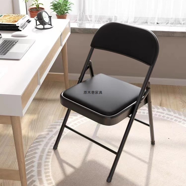 メーカー卸売寮ホームシンプルポータブルソフトバッグ背もたれコンピュータチェアオフィストレーニング厚みのある折りたたみ椅子|undefined
