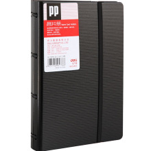 得力5778名片册 180张大容量透明活页带捆绳销售客户会员卡收纳薄