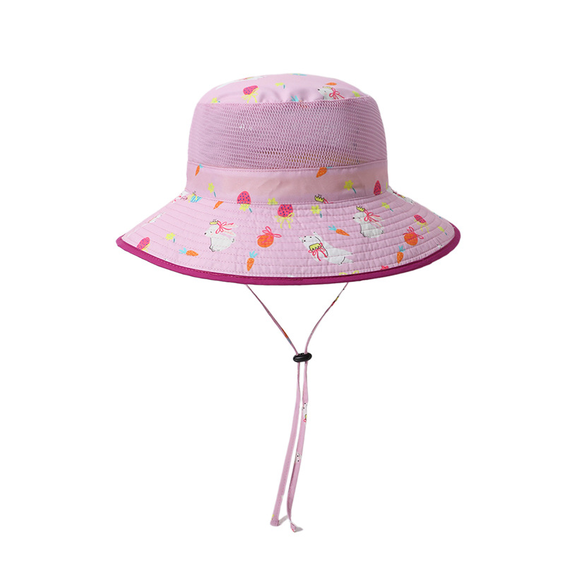 KK Tree Sombrero de protección solar para niños, cara, protección UV, sombra, bebé, niño, niña, sombrero de pescador de playa de verano