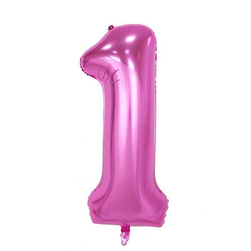 Globo de aluminio digital de 40 pulgadas, globo de aluminio con números grandes, versión delgada de 90 cm, varios colores de globos con números