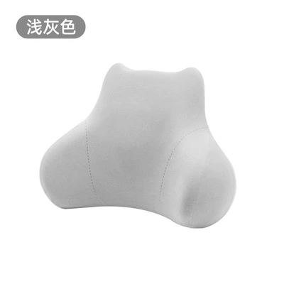 Cross-border Cushion Office Lumbar Seat Back Cushion Waist Protection Waist Sedentary Not Tired Chair Waist Cushion Pillow Top Lumbar Rack (Waist support) - basic-model-light-gray