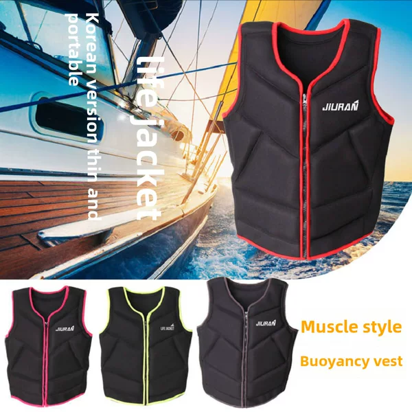 Children's Swimming Buoyancy Vest Portable Adult Muscle Life Jacket Large Buoyancy Water Rescue Surfing Vest