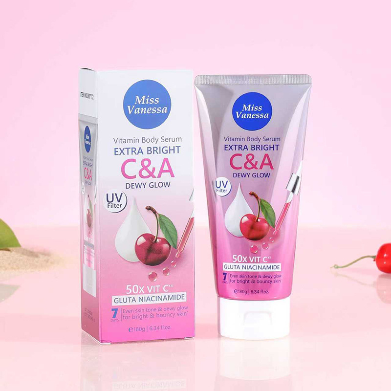 MissVanessa nuevo comercio exterior transfronterizo especial para hidratar, hidratar, anti-agrietamiento, loción corporal de frutas de vitamina C