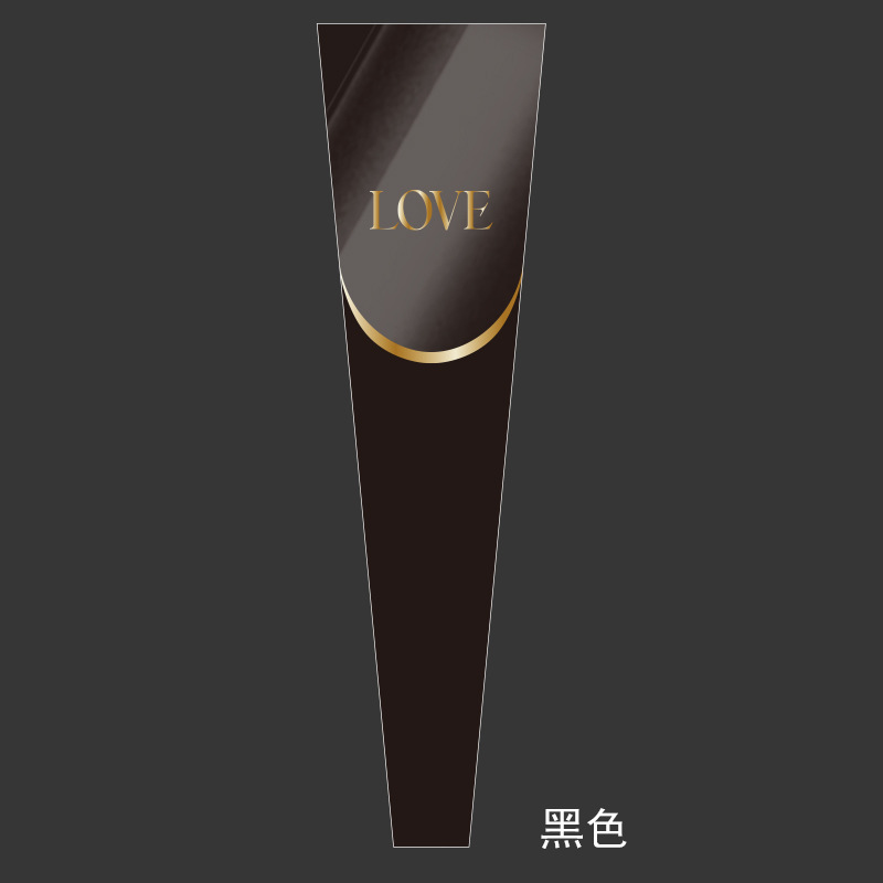 Nueva bolsa de ramo de vacaciones LOVE bronceado bolsa individual bolsa de rosas bolsa de celofán transparente bolsa de flores al por mayor