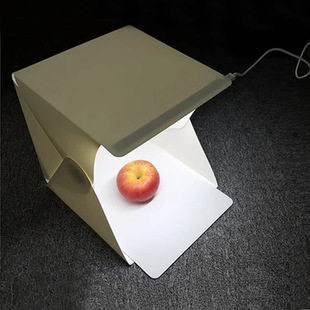 Small Photography Soft Light Box 2-Color Background Cloth 1 Lamp Portable Foldableing Led Mini Studio Soft Light Box