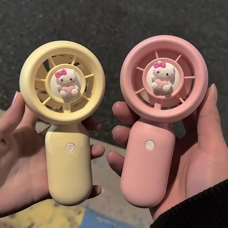 Портативный мини-вентилятор USB, складной, дизайн «киски», макарон, для студентов (0,05 кг)