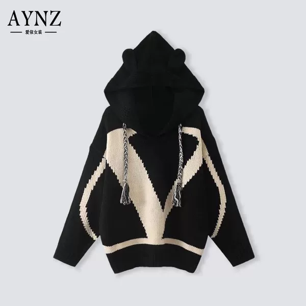 ✄Black knitted sweater [single piece]✄