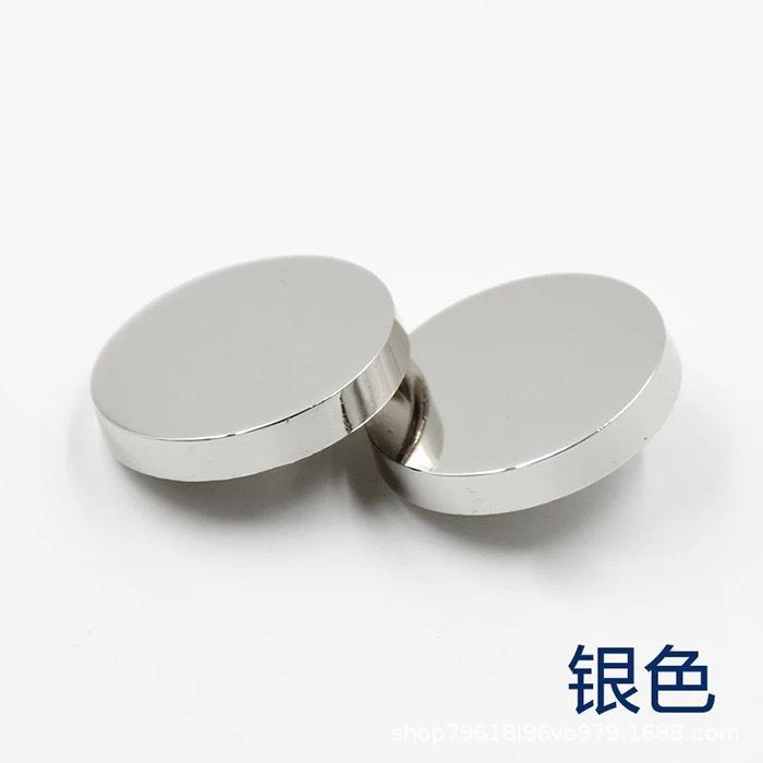 Hebilla de metal de cuatro piezas Botón de panel plano de color chaqueta acolchada de algodón hebilla de superficie de pintura hebilla de cuatro piezas de aleación