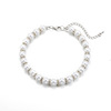 Cute necklace from pearl, chain, adjustable accessory