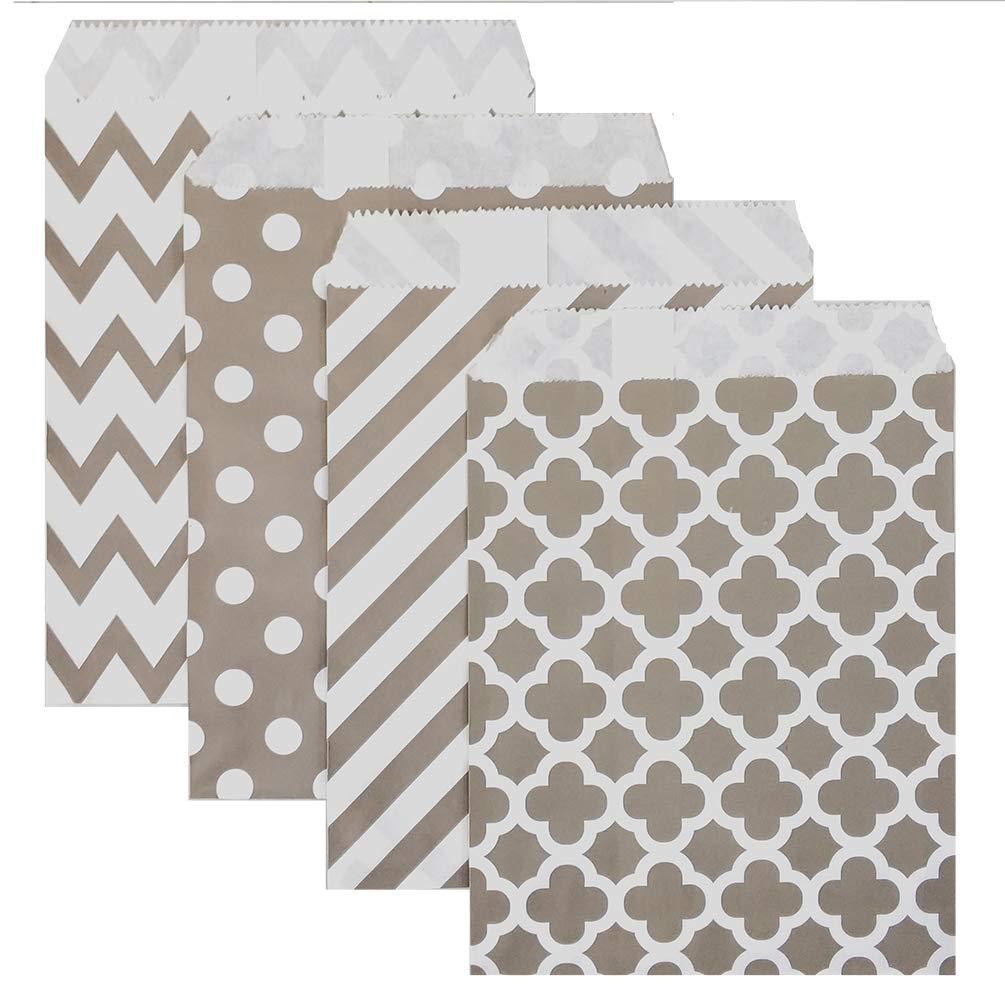 Bolsas de papel para alimentos con fondo puntiagudo, biodegradables