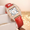 Fashionable square swiss watch, women's watch, quartz belt, wholesale