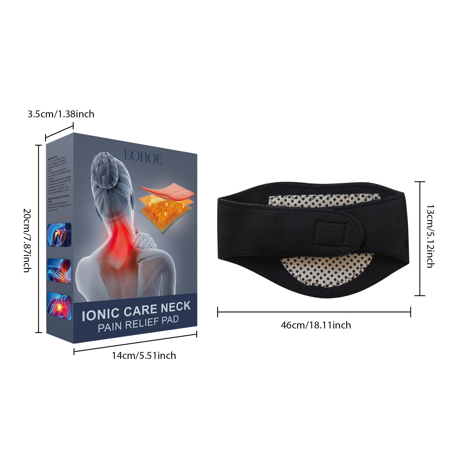 Neck care pad Neck pain relief pad Lumbar shoulder and neck joint discomfort massage pad