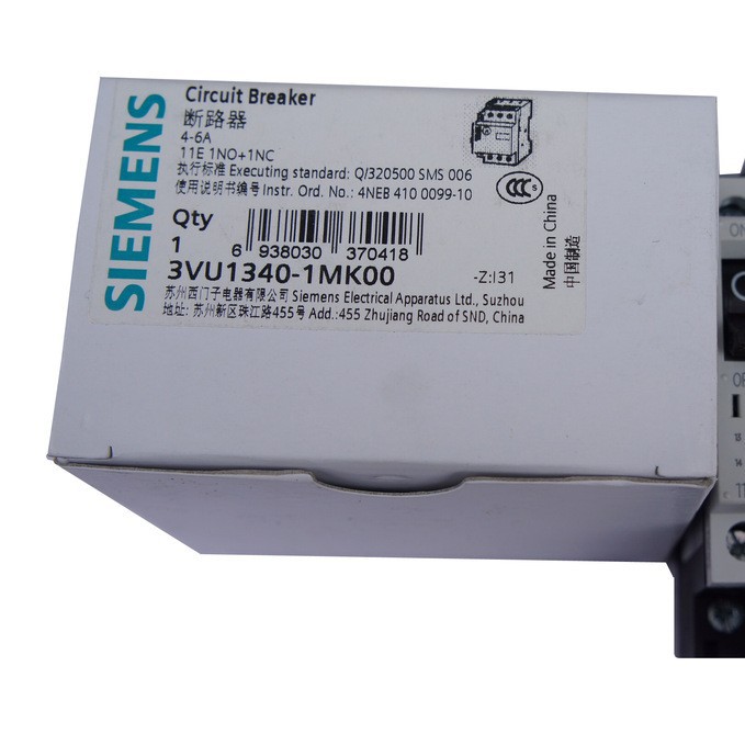 供应 西门子SIEMENS低压电器断路器3VU1340-1MK00