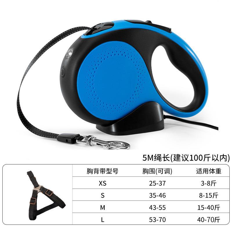 Correa de perro correa de perro retráctil Cadena de perro mediano y pequeño perro Teddy Bomei fuera correa para mascotas