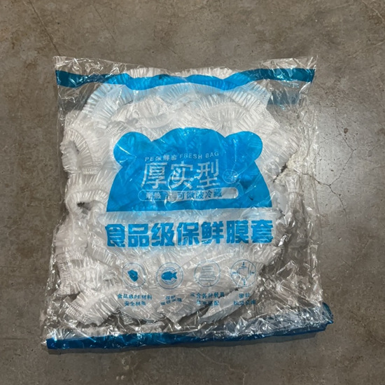 Cubierta de envoltura de plástico de calidad alimentaria color del hogar bolsa de mantenimiento fresco desechable boca elástica cocina refrigerador cubierta de polvo cubierta del Tazón