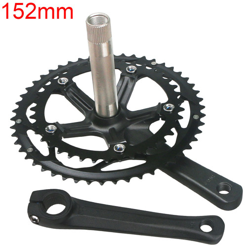 Road bike integrated crankset and folding bike hollow crank set 39-50T modified single disc and double disc 152mm