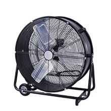 24/30/36寸趴地鼓型排气换气通风机便携式筒型工业抽风机drum fan